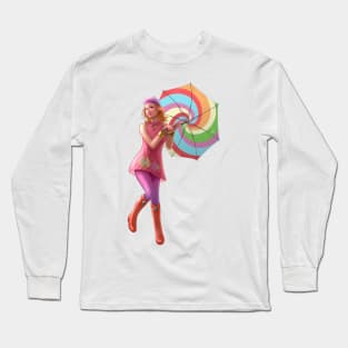 Umbrella Girl Long Sleeve T-Shirt